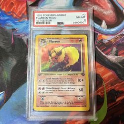 Pokemon Jungle 1st Edition Flareon Holo #3 - PSA 8