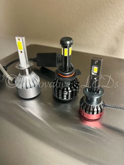 9006  LED Headlight Bulbs Low Beam Fog Light 300% Brighter 6500K Cool White Conversion Kit IP67 Waterproof 2 PCS