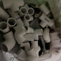 PVC plumbing fittings – elbows & tees