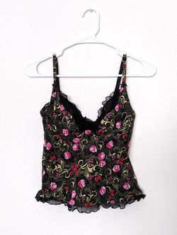 Vintage Floral Coquette Bustier 