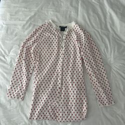 Playboy Adult Size XL Red And White Bunny Print Onesie. 