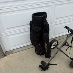 Golf Bag And Cart