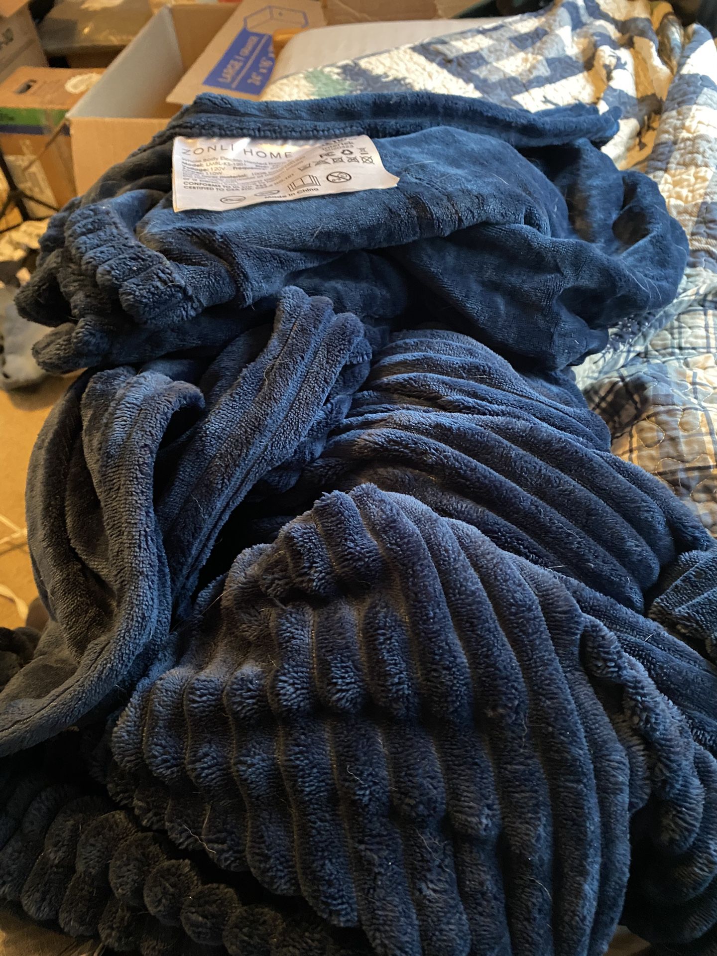 ZONLI heated Blanket 72”x84” 10 Settings And 12 Hour Timer