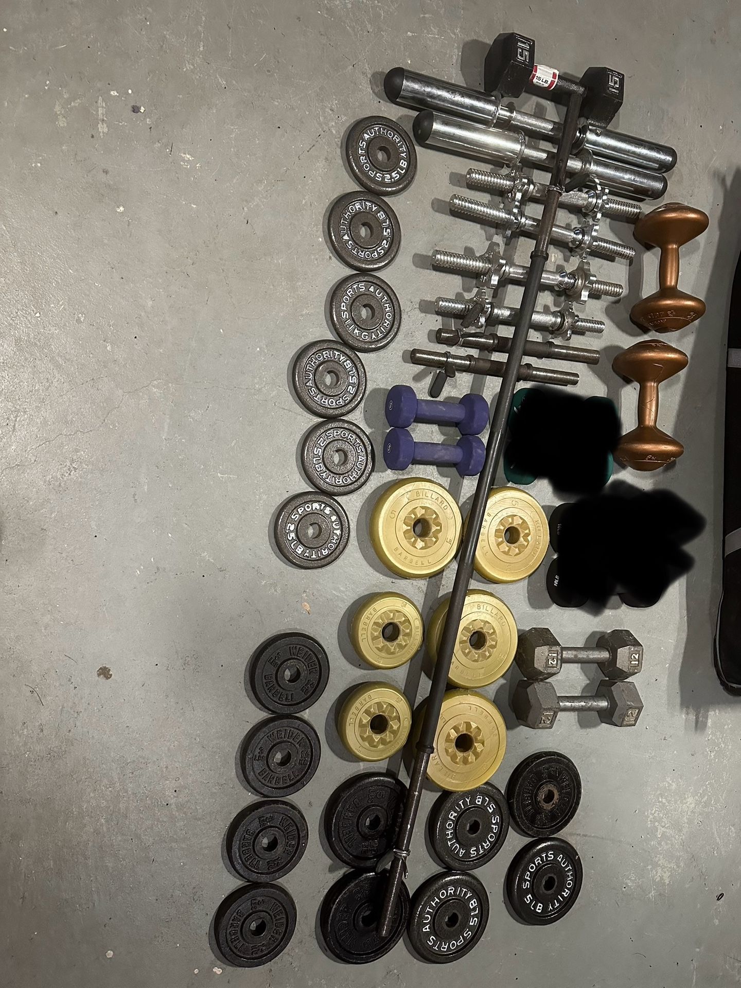 Weight Plates Dumbbells And Bars Package Deals