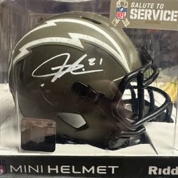 LaDainian Tomlinson Signed Los Angeles Chargers Riddell STS Mini Helmet BAS
