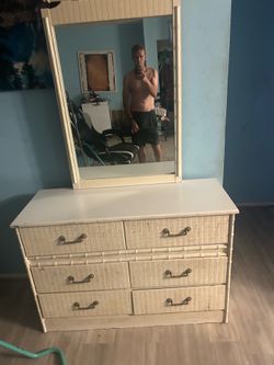 Dresser with mirror