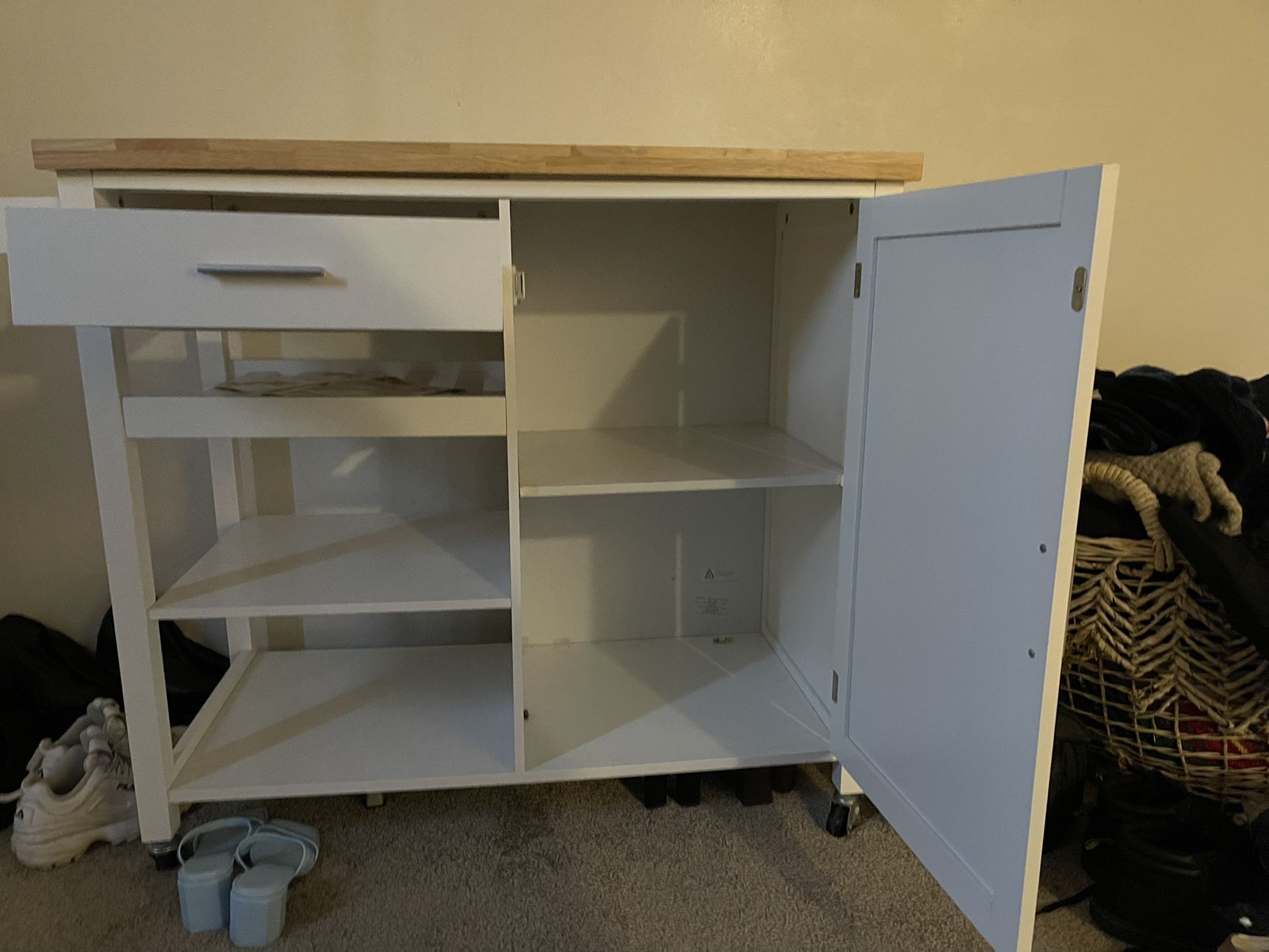 Wooden Island Cart for Sale in San Diego, CA OfferUp