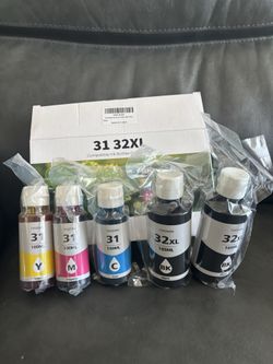 Black ink bottle