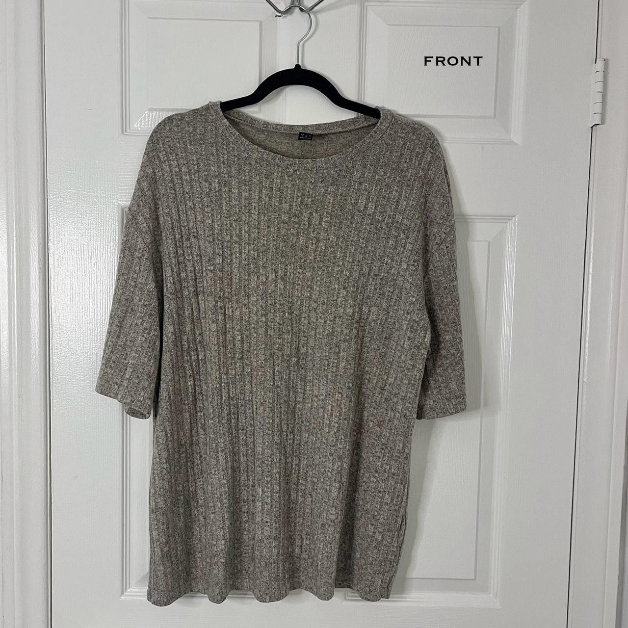 Drop Shoulder Ribbed Knit Tee & Shorts