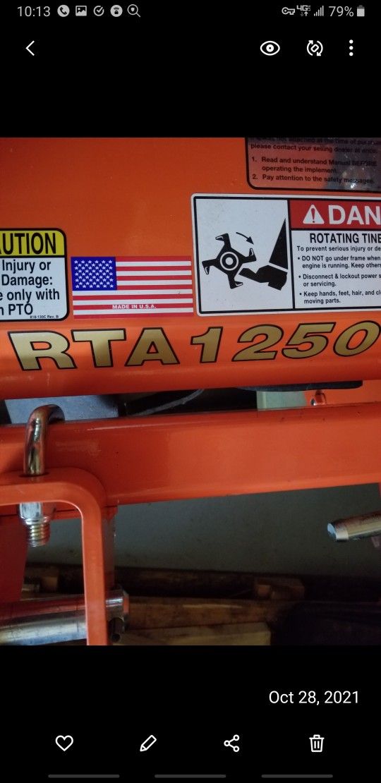 Landpride, RTA1250 Tiller , New, Not Used