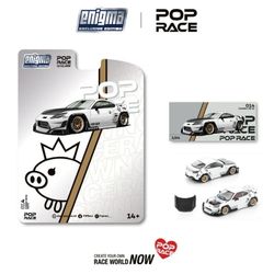 Pop Race 1:64 Pandem GR86 White Enigma Exclusive Edition PR64-PRE014
