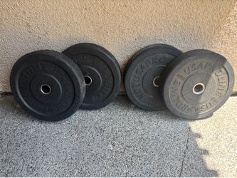Bumper weights 2 pairs of 45 lbs $80 per pair OR TAKE ALL FOR $140