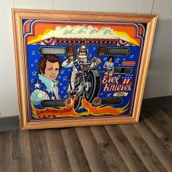 Game/Movie Room Decor - Evil Knievel Pinball Display