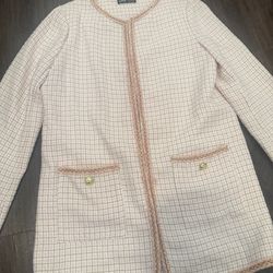 New Shein pink coat  size M