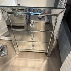 Mirror Side Tables 