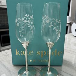 Kate Spade Champagne Flutes