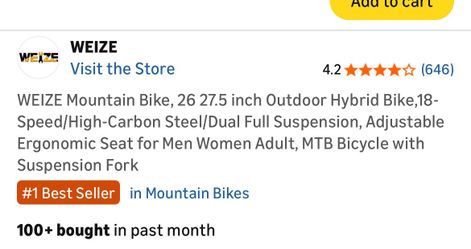 Weize mountain bike