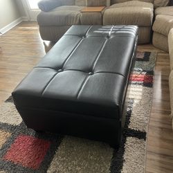 Large black Ottoman 