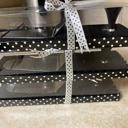 3 New High Heel Cake Servers 