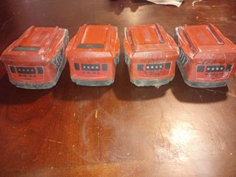 Hilti 18V 5.2 & 3.3 Ah Li-Ion Battery Pack Lot of 4