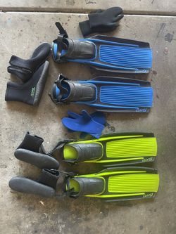 Scuba Fins And Boots