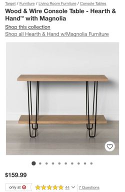 Wood & Wire Console Table - Hearth & Hand™ with Magnolia