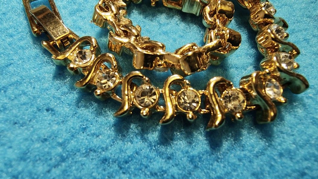 Gold Tennis Bracelet 