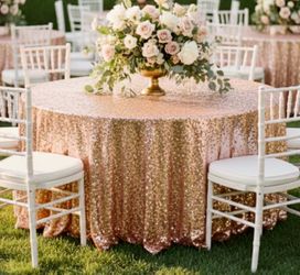 Sequin tablecloth