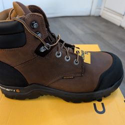 Carhartt Rugged Flex Men's Work Boot Size 10M - Waterproof Composite Toe Brown
