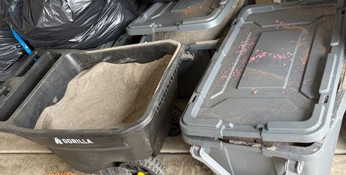 Free Paver sand… 40 gallon bins full