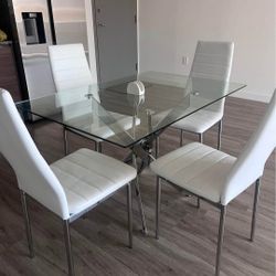 Table with 4 Dining Chairs ⚜️ Mesa con 4 Sillas de Comedor 🚚[Fast-Delivery]💨