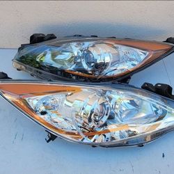10-13 Mazda 3 Projector Headlights Luces Calaveras Micas Faros Focos Faroles Headlamps 