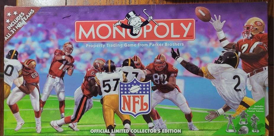 NFL Monopoly Collectible Game LIKE NEW