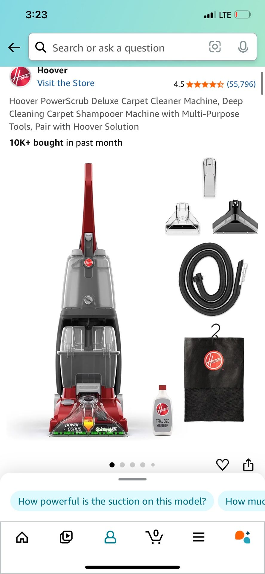 Brand New- Hoover Scrub Deluxe Carpet Cleaner