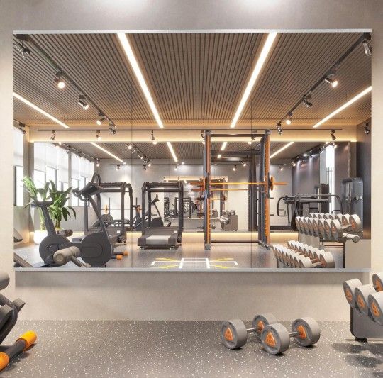 Home Gym Mirror, 67X24 Inch(Each)-3Pcs, Large Exercise Mirror, Frameless Full Body Mirror, Tempered Glass, Wall Mounted for Gym, Yoga, Bedroom, Dance
