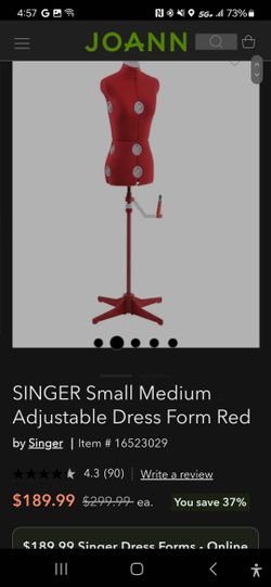 Singer Adjusting Sewing Dress