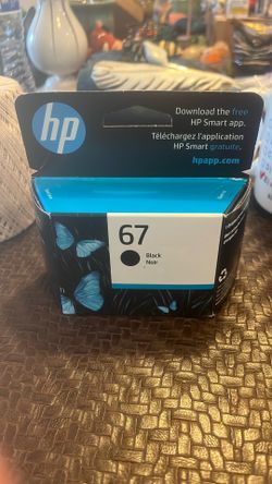 Genuine HP 67 Black Ink Cartridge Expired 03/2022 OEM Sealed