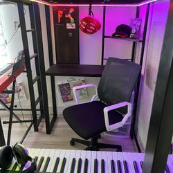 $399 OBO 2 Loft Bed With Desk And Computer Chair