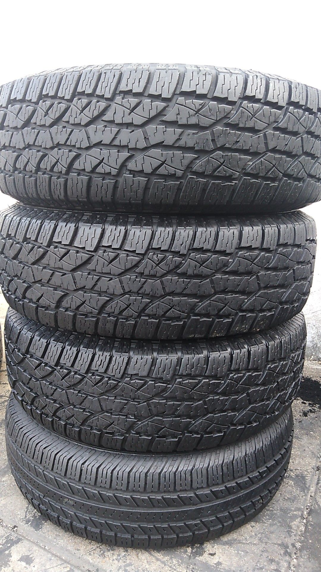 Four tires for sale 235/75/15