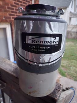 Kenmore Garbage Disposal 3/4 hp
