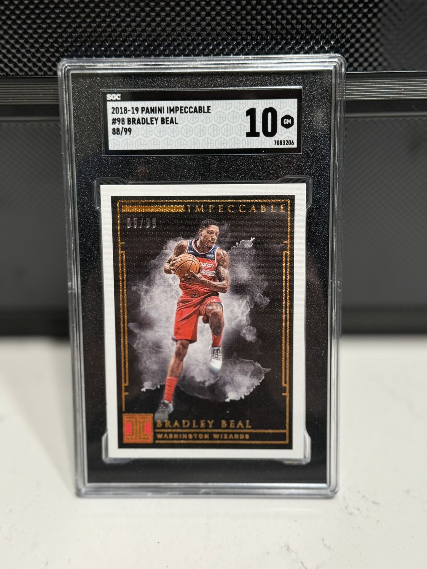 2018-19 Panini Impeccable Gold 88/98 Bradley Beal #98