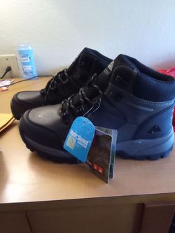 Steel toe hiking boots