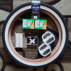 NEW Bicycle Bmx Parts Bundle 20" White