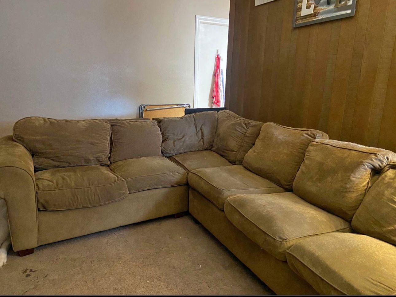 Beige Sectional Couch (perfect)