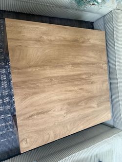 Solid Wood-Look Coffee Table