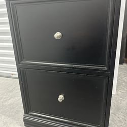 Adjustable Black File Cabinet