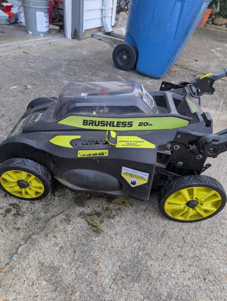Ryobi 20" Brushless Self-propelled Lawn Mower
