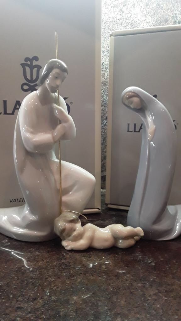 Lladro Holy Family Saint Joseph Madonna And Jesus