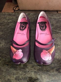 Shoes-Flat purple maryjanes