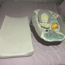 Baby Changing Table Pad And Bouncer